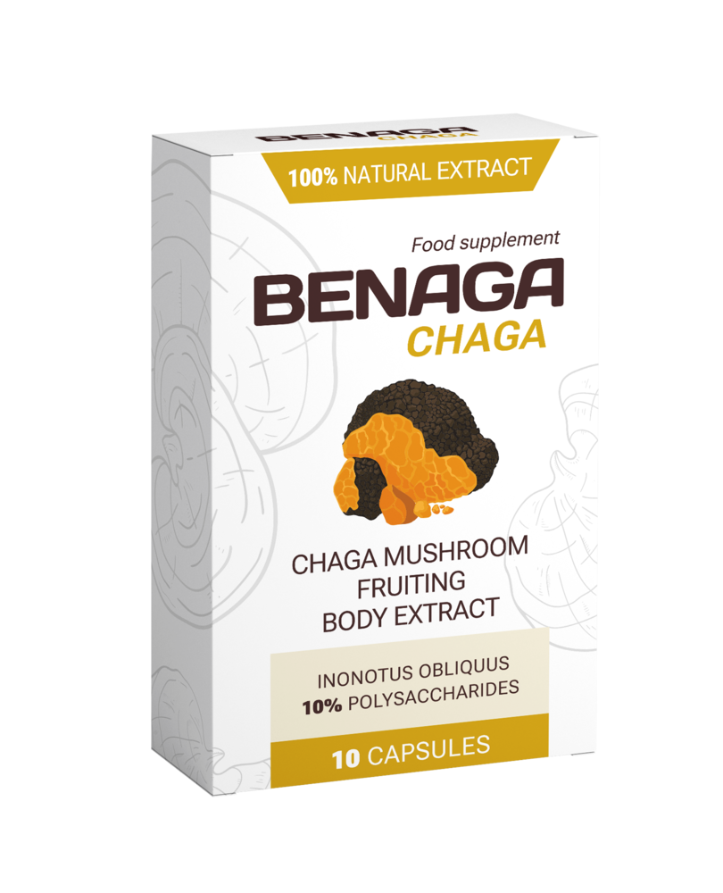 Benaga Chaga - Integratore naturale per il controllo della pressione arteriosa e la salute cardiovascolare